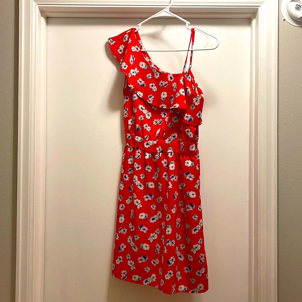 Red Floral Dress